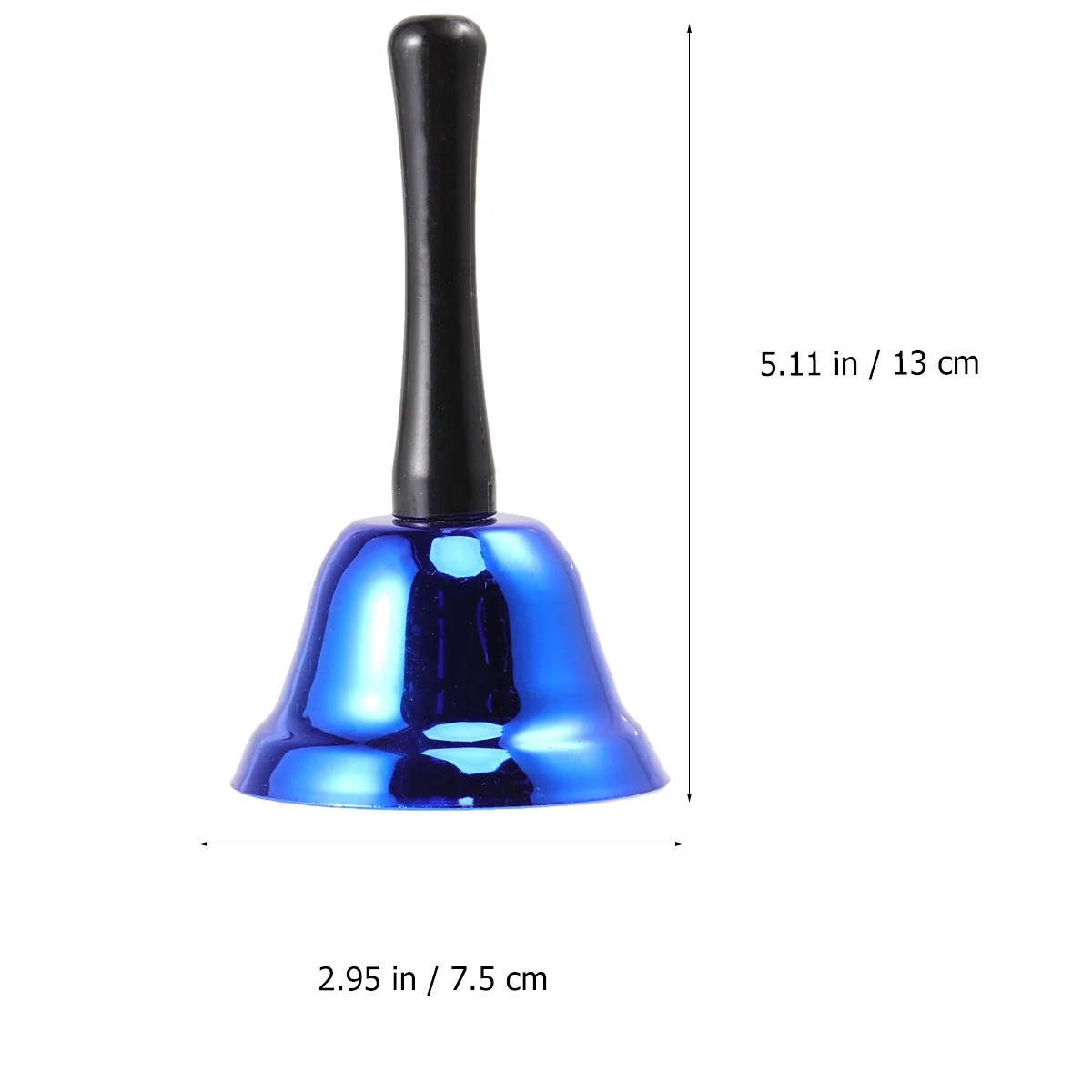 

1Pcs Metal Hand Bell Polished Iron Lightweight Loud Clear Sound Easy Grip for School Home Christmas Party Hotel Musical