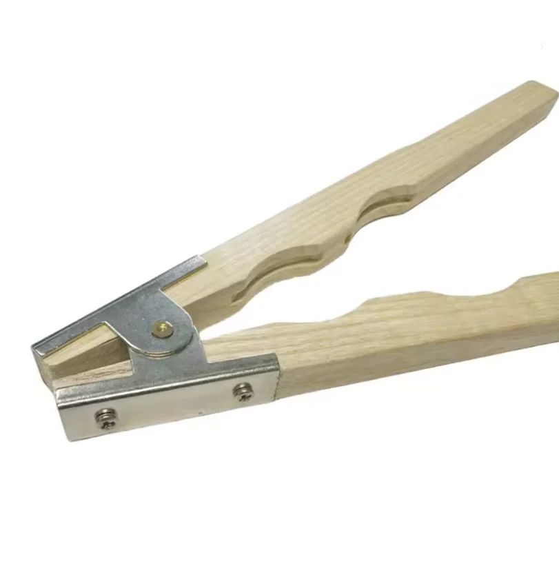 Wooden Outer Ring Holder Dual Groove Ring Clamp Jewelry Polishing Tool for Inner Ring Buffing & Engraving Work