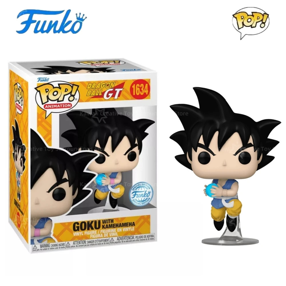 

Dragon Ball Anime Figure Funko Pop Kid Goku With Kamehameha #1634 Vinyl Figure 4.3in Collectible Limited Edition Figurine Gift