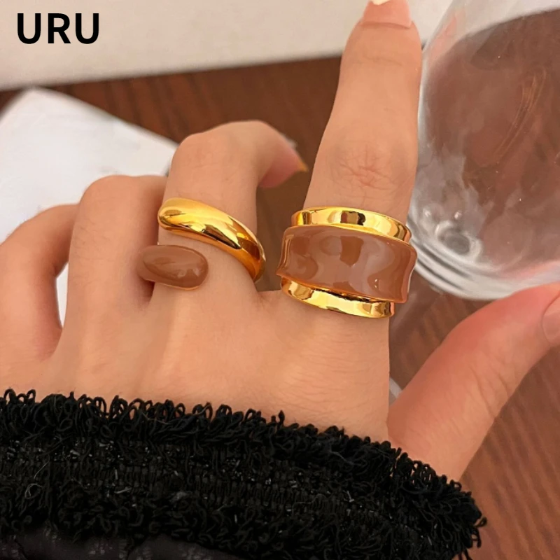 

Modern Jewelry European and American Design Metal Open Rings For Women 2024 Trend New Cool Trend Accessories Hot Selling