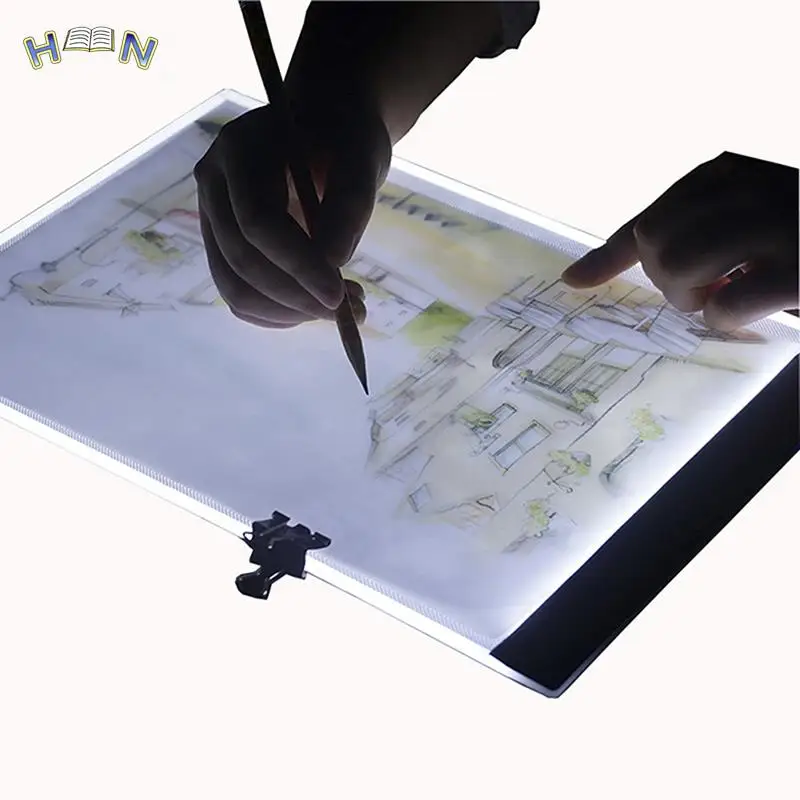 5V 2.8W Graphics Tablet A5 LED Drawing Tablet Thin Art Stencil Drawing Board Light Box Tracing Table Pad  24*15cm