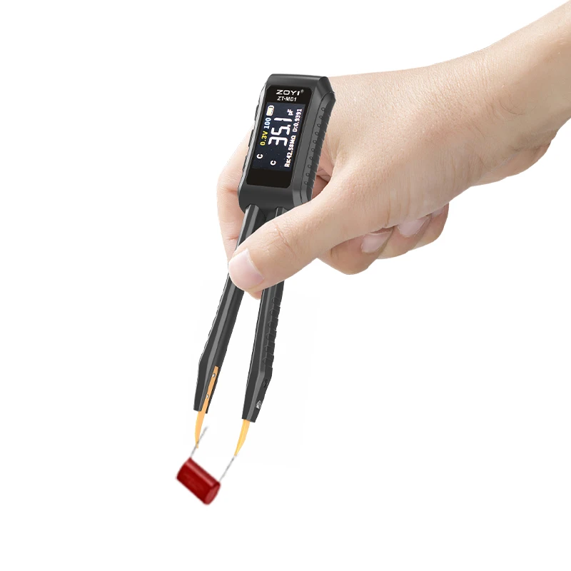 

ZT-MD1 LCR Meter Resistance Capacitance Inductance Tweezer Tester Handheld LCR for Testing Capacitor Components Sensors
