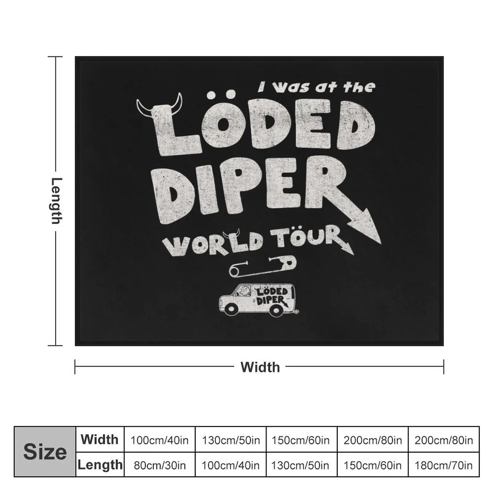 I Was At The Loded Diper World Tour Throw Blanket heavy to sleep Thins Blankets