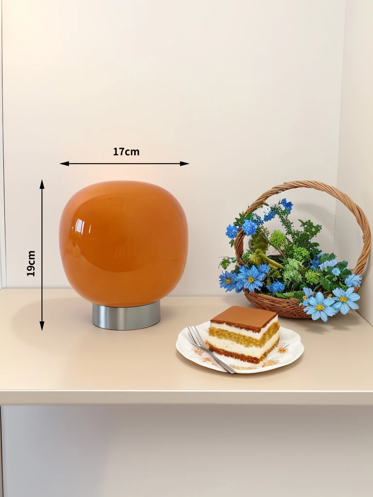    Macaron glazen tafellamp voor hotelslaapkamer nachtkastje woonkamer trichromatisch dimmen decoratie moderne minimalistische bureaulampen