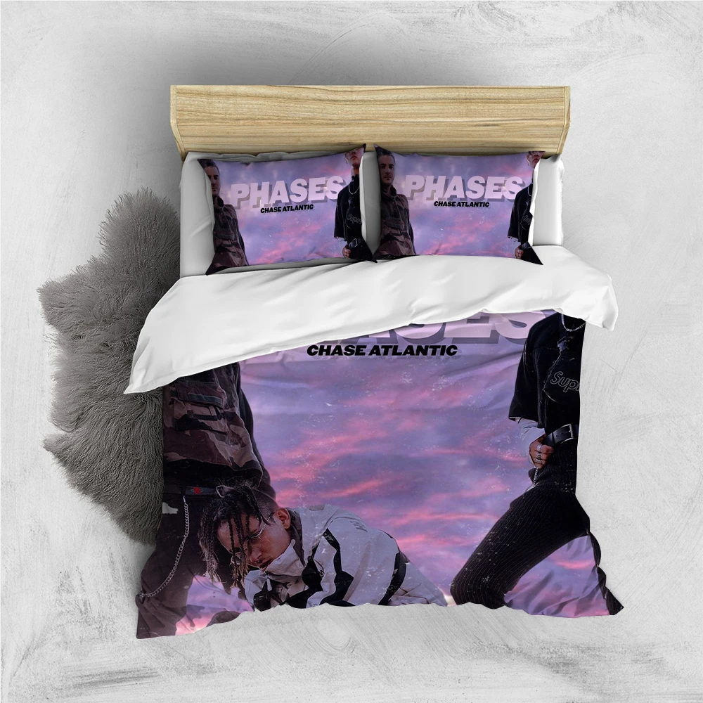 

C-Chase A-Atlantic Band Duvet Cover Set Home Style Bedding Soft Laundry Cotton Bed 3 Piece Set Student Dormitory Gift