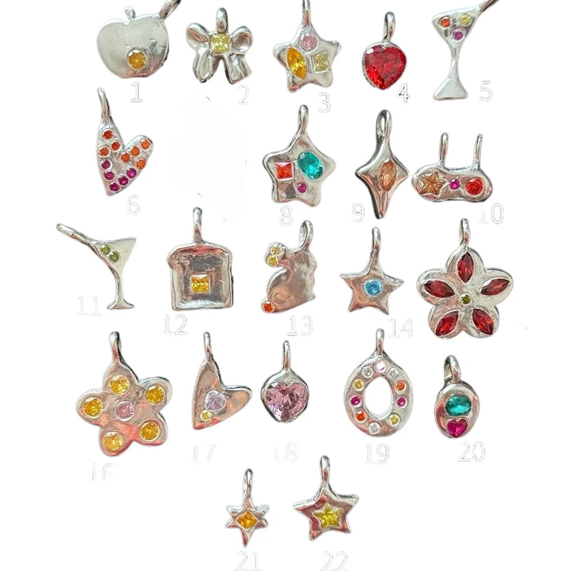 

10pcs/lot Jewelry AccessorDIY Stainless Steel Love Cup Pendant Charms Phone Shell Pendant For Necklace