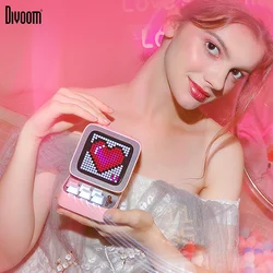 Divoom Ditoo-Pro Speaker Mini Retro Pixel Art Bluetooth Portable Alarm Clock DIY LED Display Board Cute Gift Vintage 블루 투 스 화자