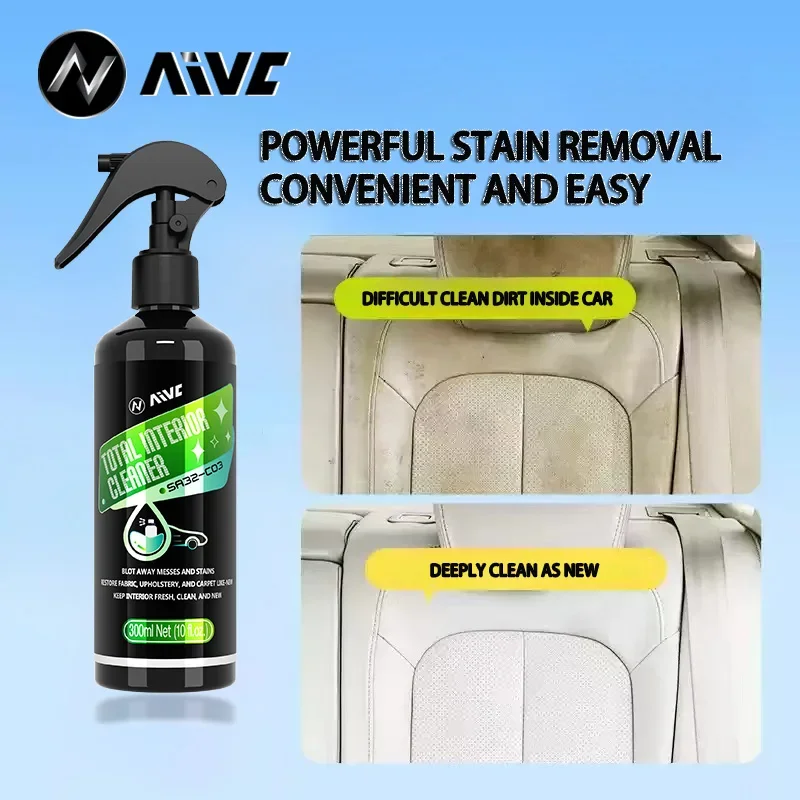 VIVC Car Interior Cleaner Is Suitable For Leather/Fabric And Other Strong Decontamination Dedicated To Roof/Seat Car Interiors