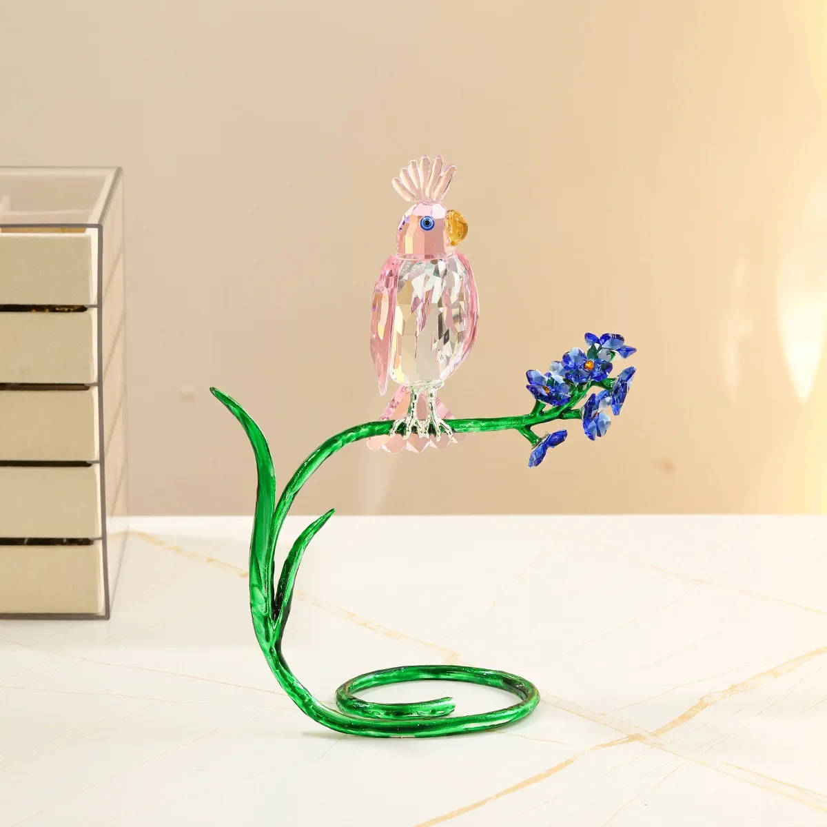 DSA crystal glass ornament creative home decoration living room bedroom desktop light luxury art decoration