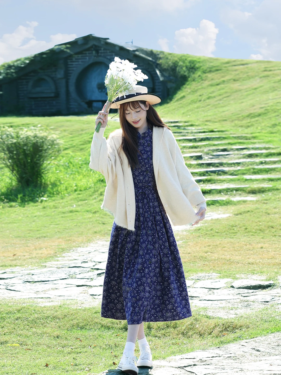 

ng Women's ort Knitted Hat Sweatirt Outerwear Cardigan Beige Bla Spring Autumn New Arrival Fuzzy Fiber Long Sve