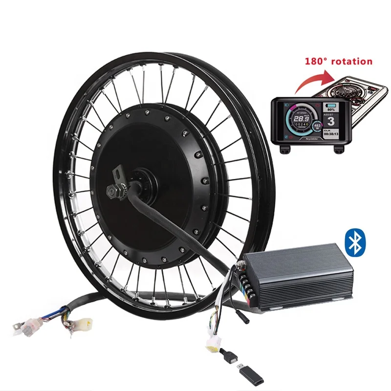 Big Torque Electric Bicycle Bike Conversion Kit 72V 3000w 5000w 8000w Electric Motorcycle Kits QS 273 Hub Motor