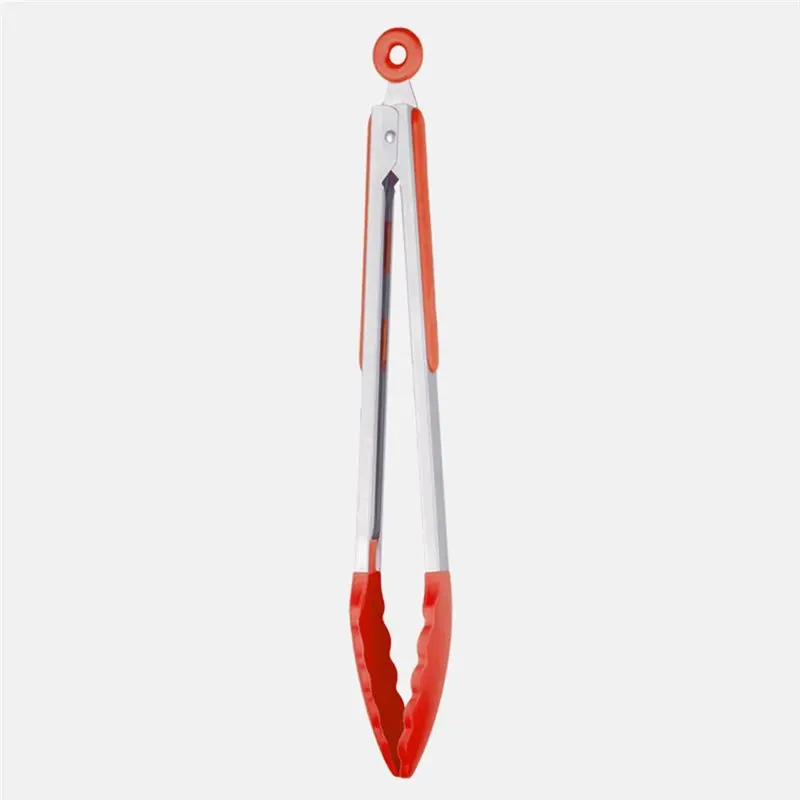 ABAE-3 Sizes 7/9/12 Inch Food Tongs Set Non-Slip Kitchen Barbecue Bread Clips For Cooking Grilling Baking