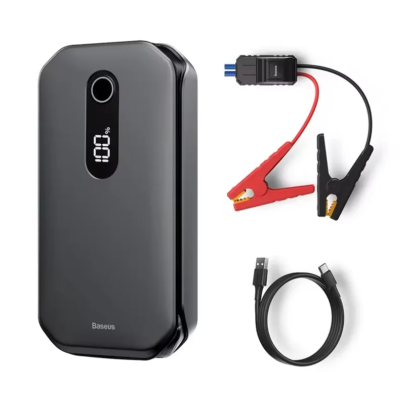 Baseus 12000mAh 자동차 점프 스타터 보조베터리 1000A 시작 장치 부스터 자동 차량 비상 배터리 3.5L/6L 자동차 부스터 