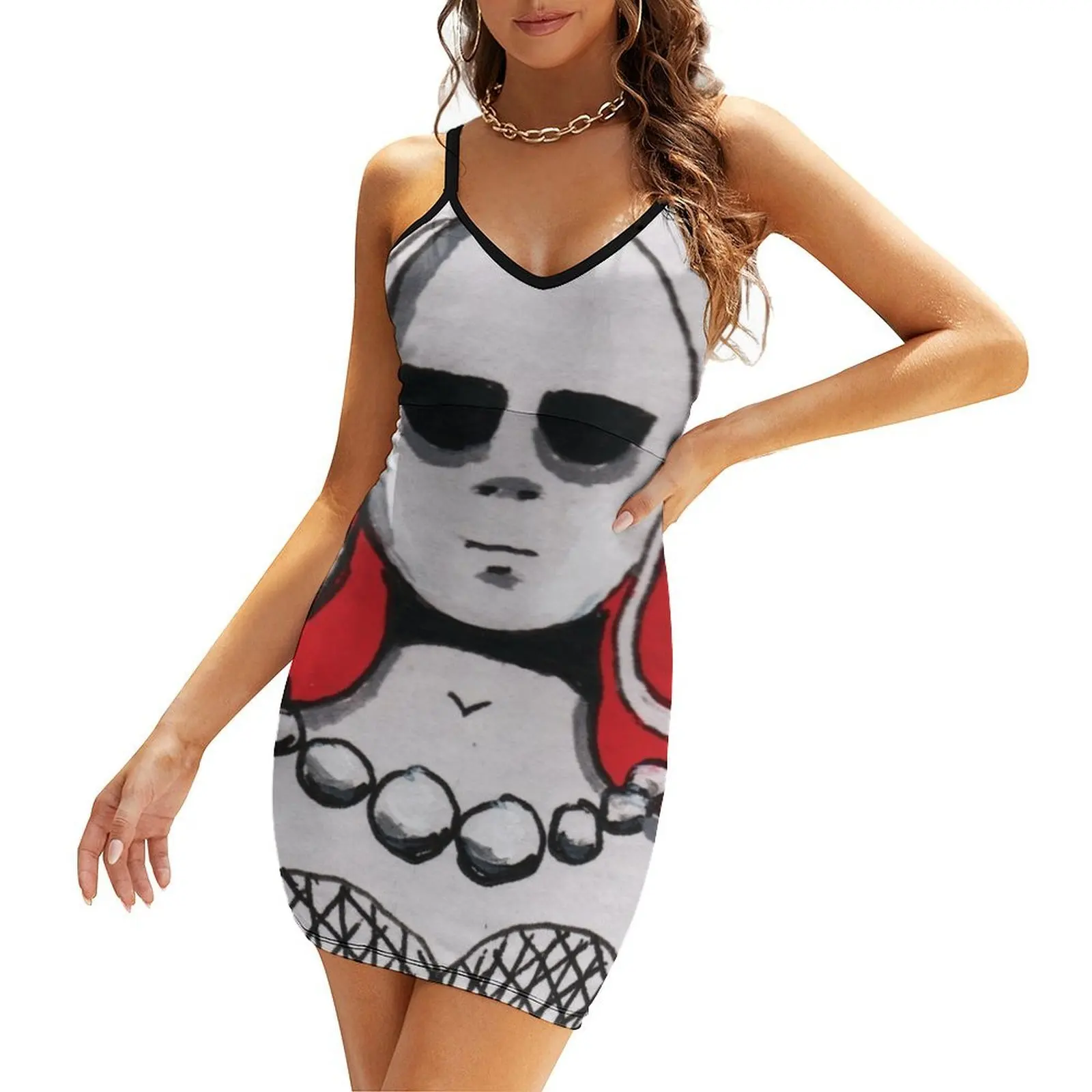 

White-haired Dead Girl 10 Sling Dress summer clothes for women summer dress woman 2025 trendy women's dresses luxury