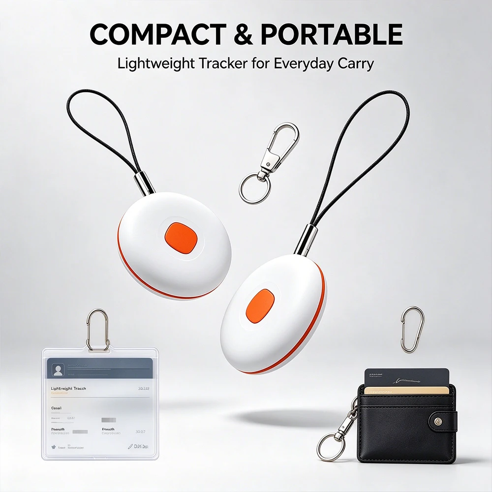 Smart Bluetooth Item Tracker Work with Apple Find My Anti Lost Locator for Pet Bag Key Luggage Waterproof Mini Finder