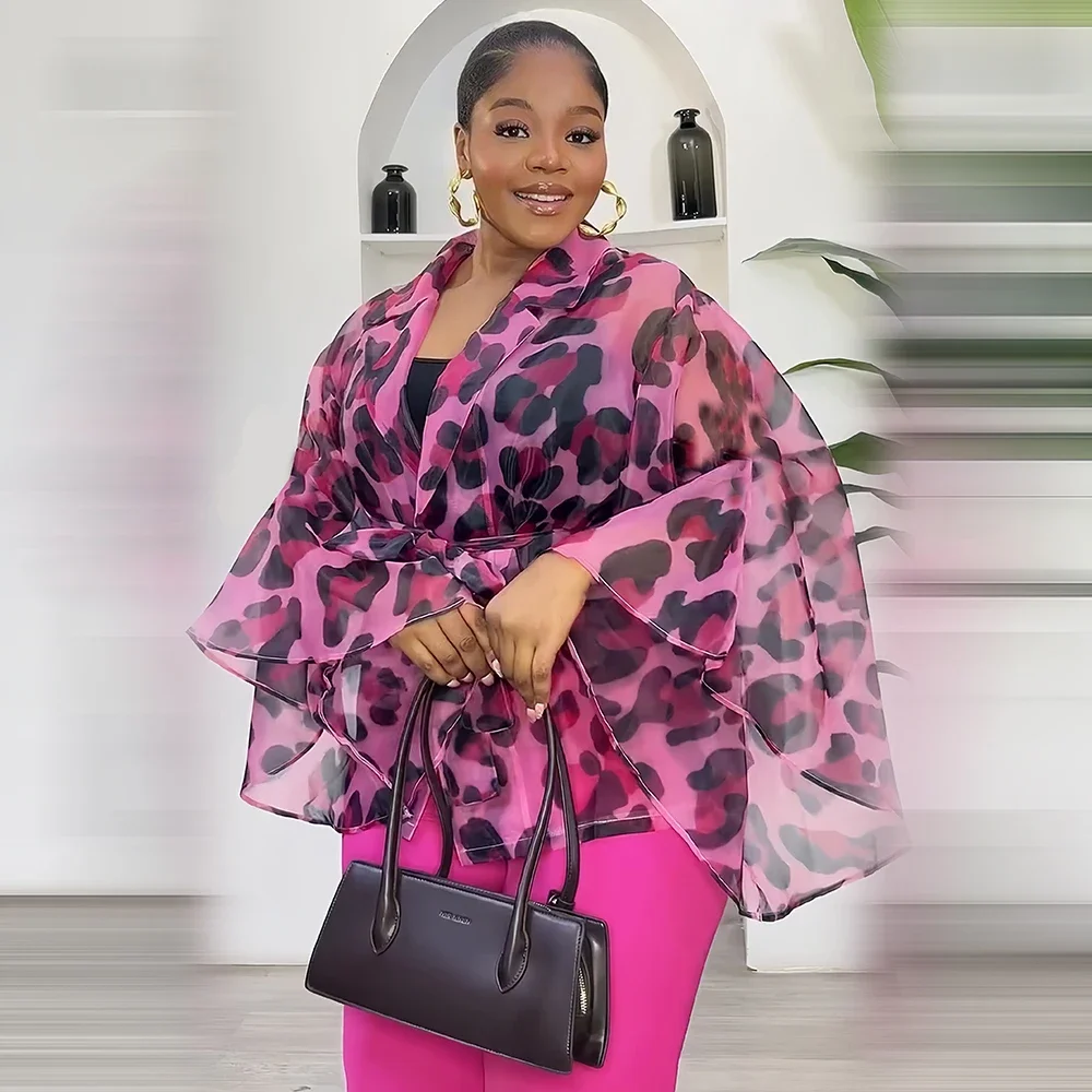 Two 2 Piece Pant Sets Women Outfit Summer Clothes African Dresses for Women 2025 New in Sexys Matching Set Dames Africa Clothing