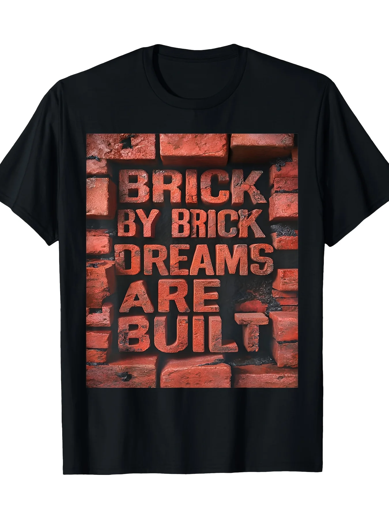 Inspirational Slogans Break through Confusion, Confidence and Belief Men's Short-Sleeve Shirt