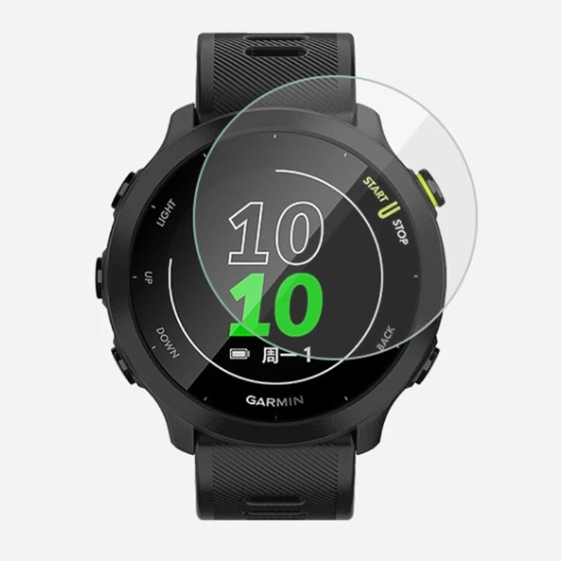 2 قطعة طبقة رقيقة واقية من الزجاج المقسى لـ Garmin Forerunner 55 Forerunner 158 واقي للشاشة مضاد للخدش ملحقات الفيلم