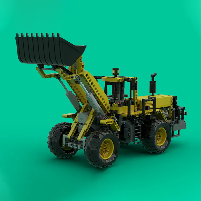 

985pcs MOC Technic Front Loader Fully Bluetooth Phone Technical Model Building Blocks Construction Toys Christmas Gifts Brick