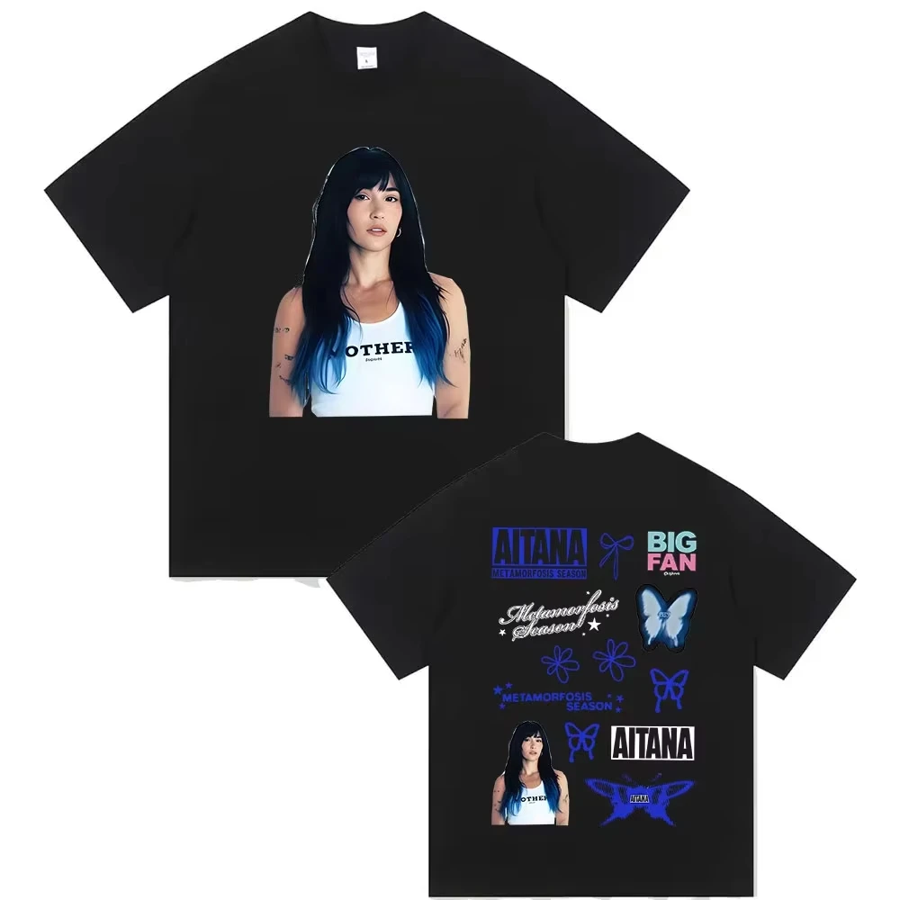 

2026 Aitana Metamorfosis Season Tour Men's Women High Quality Clothing Oversized T-Shirt Vintage Fashion Cotton T Shirts