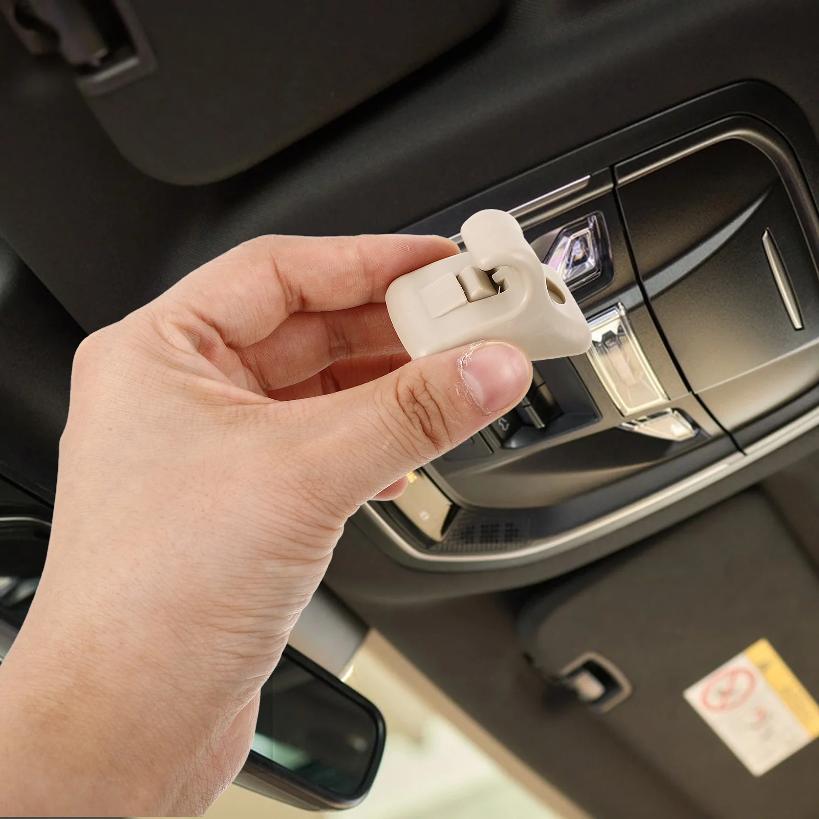 

Visor Clip Kit Universal Replacement Durable Materials Precise Fit Easy Installation Shield Organizer Auto Visor