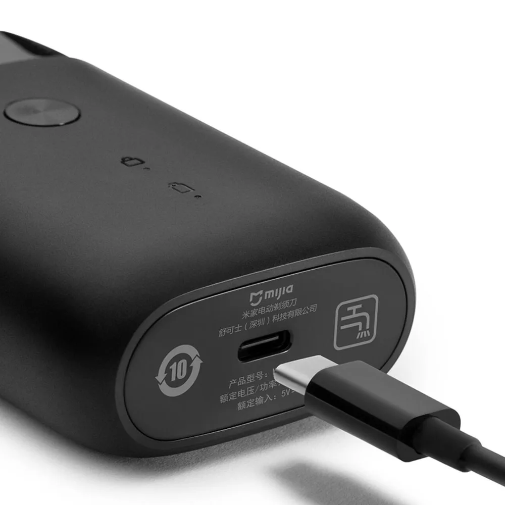 XIAOMI-Afeitadora eléctrica MIJIA S100 para hombre, máquina de afeitar portátil de doble hoja, seca y húmeda, recortadora de barba, recargable por USB