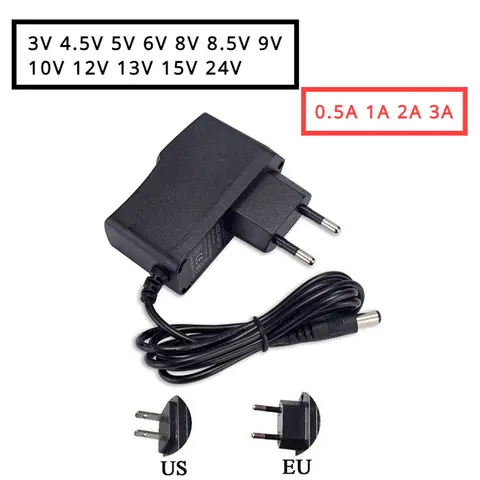 AC 110V 220V to DC 5V 9V 12V Volt Power Supply 3V 5V 6V 8V 9V 12V 13V 15V 24V 1A 2A 3A Universal Power Adapter arduino UNO R3