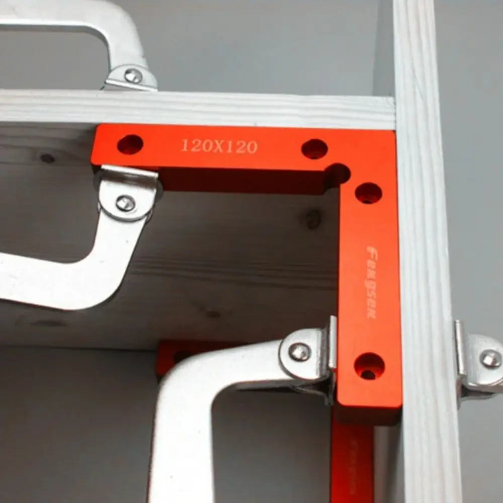 

Aluminum Alloy Right Angle Clamp Precision 90° Right Angle Positioning Block Jig Panel Assembly Joinery Tool Panel Assembly Tool