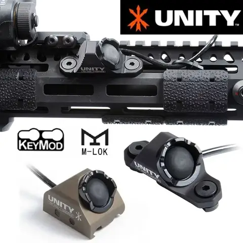 UNITY HOT BUTTON Tactical Remote Pressure Switch Fit 20mm Rail Mlok Keymod Rail For Surefire M300 M600 Scout Light 2.5/3.5mm/SF