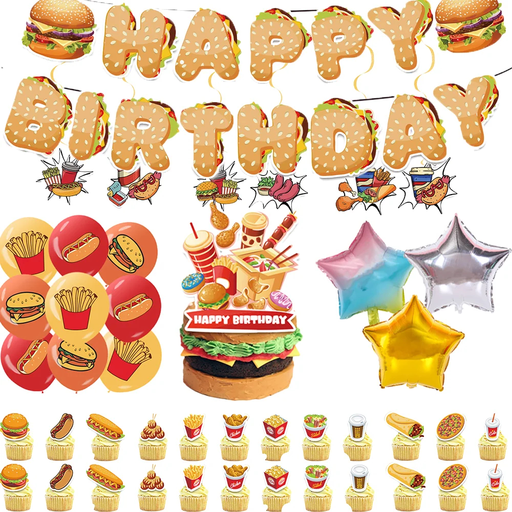 Banner Kids Toys - Hamburger Hot Dog Set Birthday Party