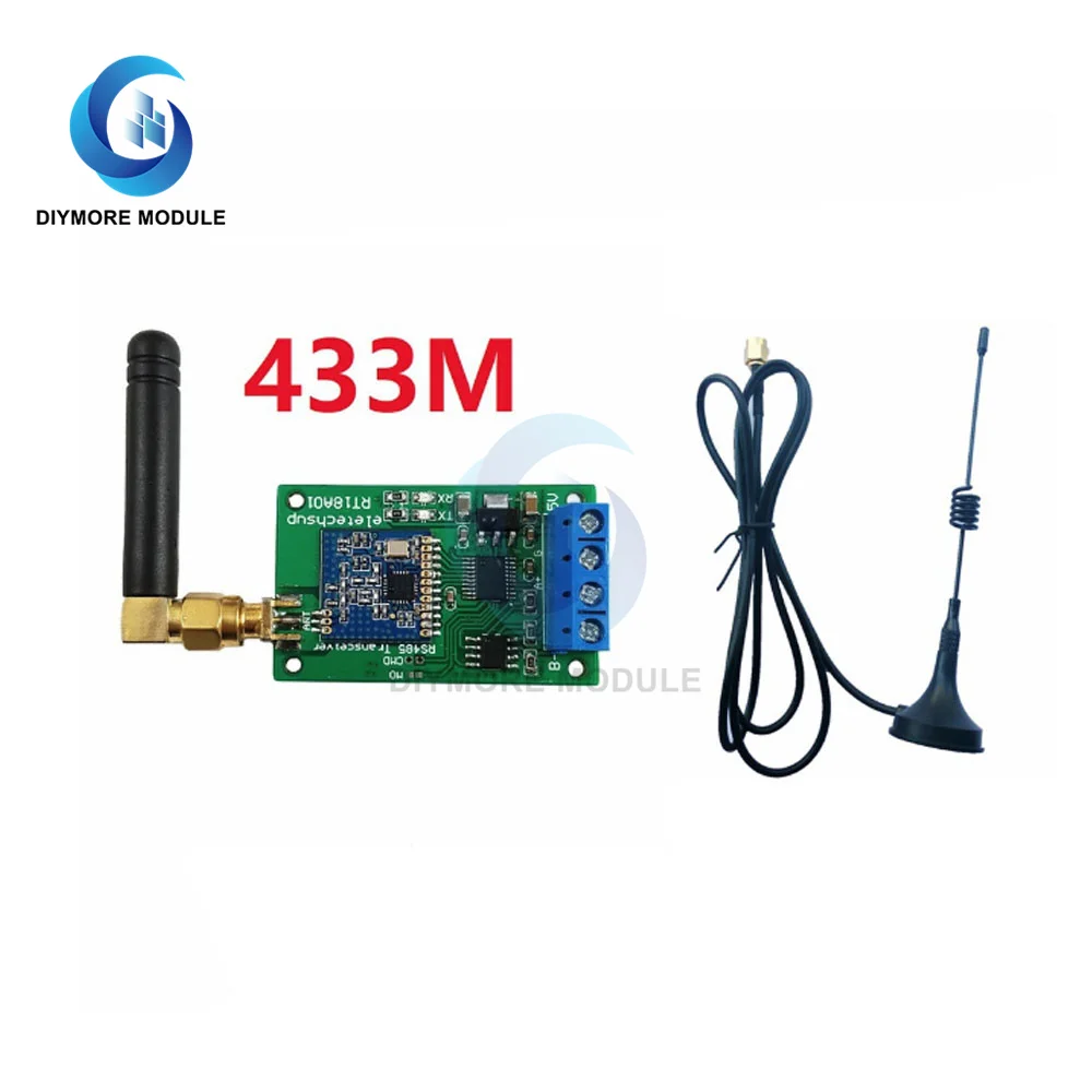 DC 5V RS485 Transceiver Wireless Repeater 485 Master Slave Control 433MHz 868MHz FSK Uhf Module