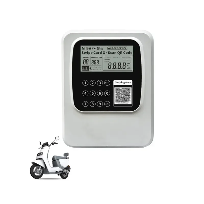 Factory Wholesale Wallbox 220v Electromobile Charging Station Smart Ebike Charging Pile for Outdoor Parking