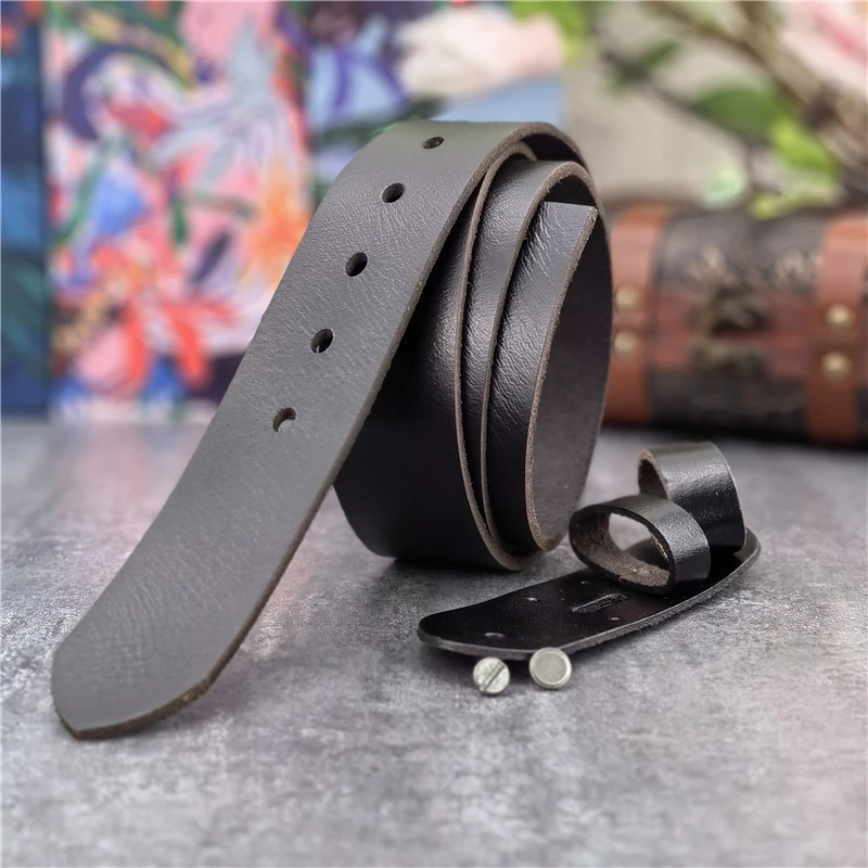 3,8 cm Top Geauine Ledergürtel ohne Schnalle Mann Gürtel Ceinture Homme Herren Ledergürtel ohne Schnallen für Männer 105-125cm sp05 – Detail 15