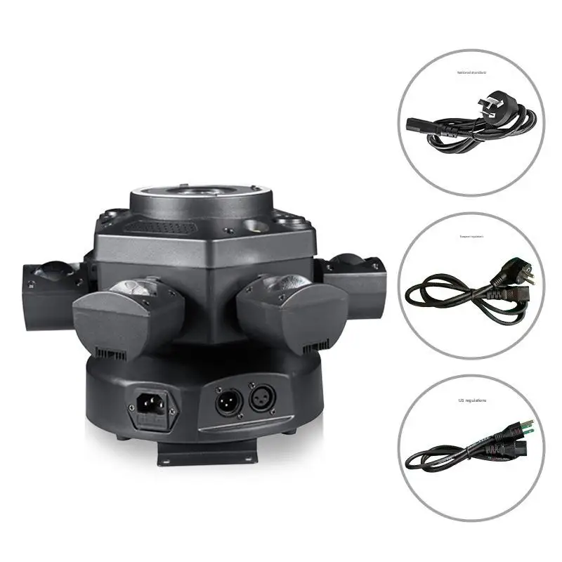 Disco DJ Use KTV/Bar Stage Lighting 6-Eye RGBE DMX Moving Head Laser Light Small Stage Moving Head Lights