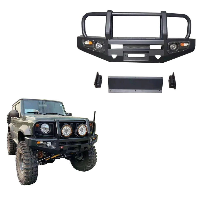 

Factory Supply 4x4 Accessories Front Bumper Carbon Steel Rear Bumper Side Steps Back Ladder For Suzuki Jimny