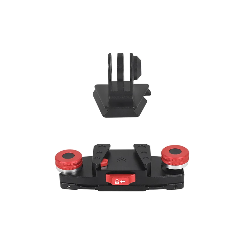 Mini Quick Release Mount Plate 3-Slot Adapter Clamp for 38mm Arca Tripod for GoPro 13 DSLR Camera Gimbal Fast Switch Kit