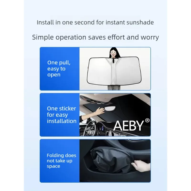 

Солнцезащитный козырек на лобовое стекло для BYD ATTO 3 Smart Driving Edition 2025, складной автомобильный солнцезащитный экран, защитные аксессуары для автомобиля, автозапчасти