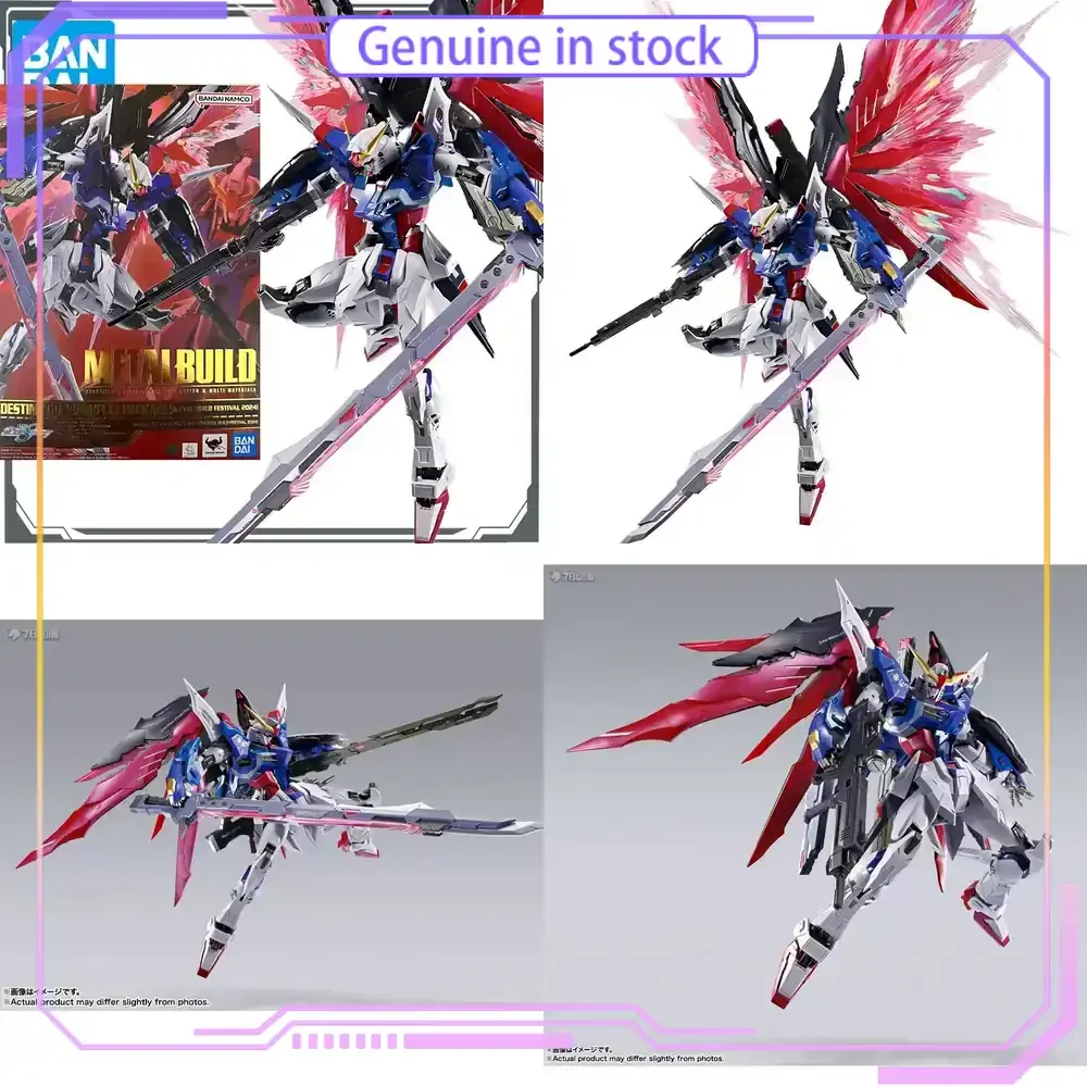 Bandai METAL BUILD DESTINY GUNDAM Gundam Mobile Suit Action Figure Anime Toy Collectible Model Kit for Adults Kids Gift