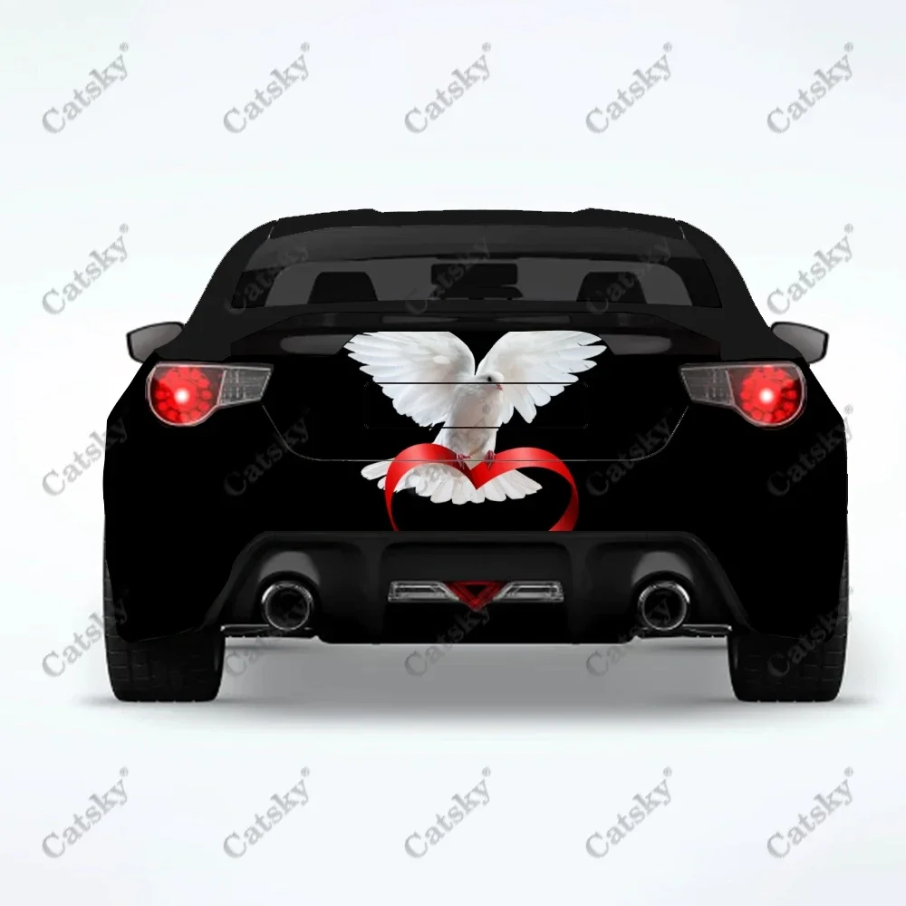 ملصقات سيارة على شكل حيوان الحمام، لوحة تعديل الذيل الخلفي للشاحنة مناسبة لملصقات ملحقات تعبئة آلام الشاحنة