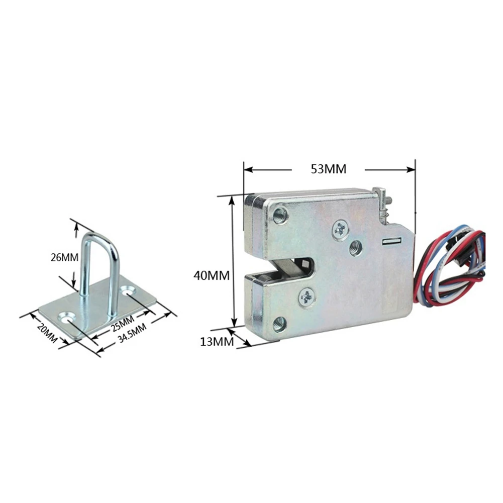 Y59AStorage Kunci Pintu Kabinet DC 24V Kunci Laci Kabinet Kontrol Listrik Mini