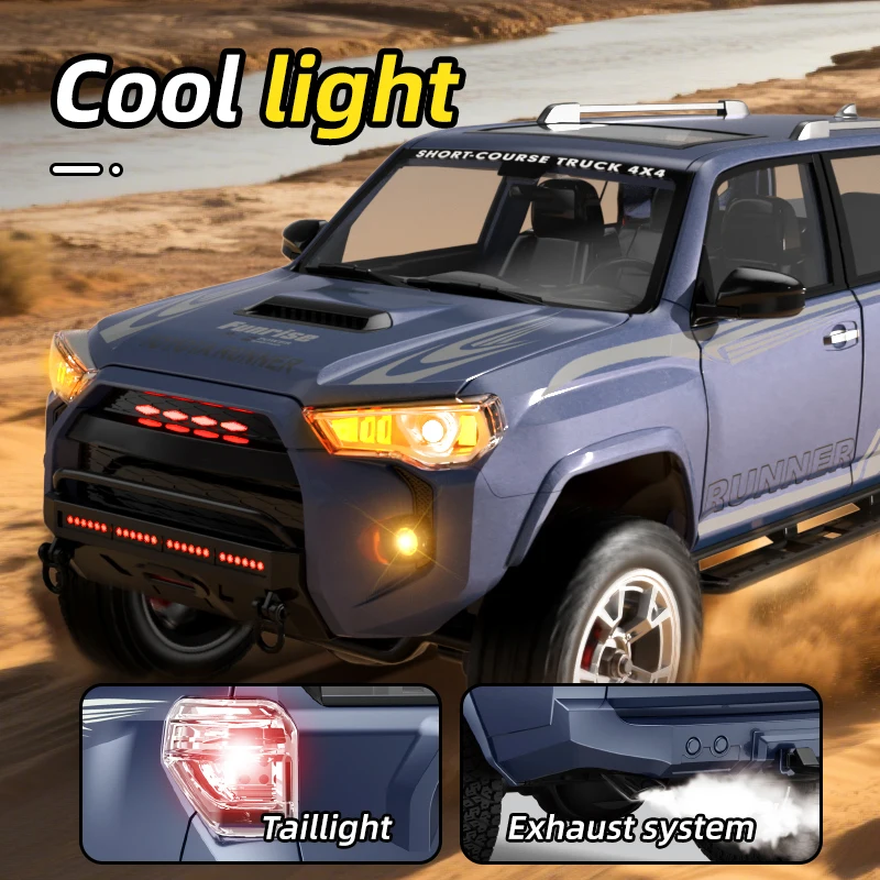 1/18 RC Auto 2.4G Afstandsbediening Crawler 4WD Off-Road Klimmen Legering Simulatie Model met LED Verlichting Voertuig speelgoed HG4-209