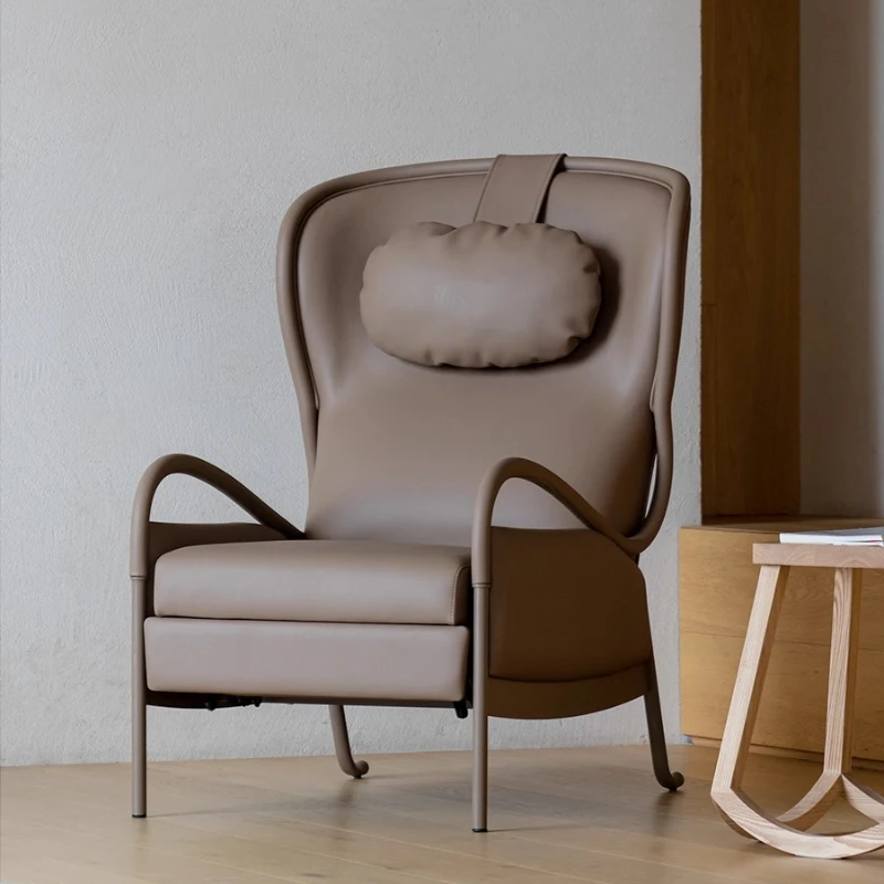 

Sofa chair microfiber leather version living room bedroom simple leisure multi-functional single recliner