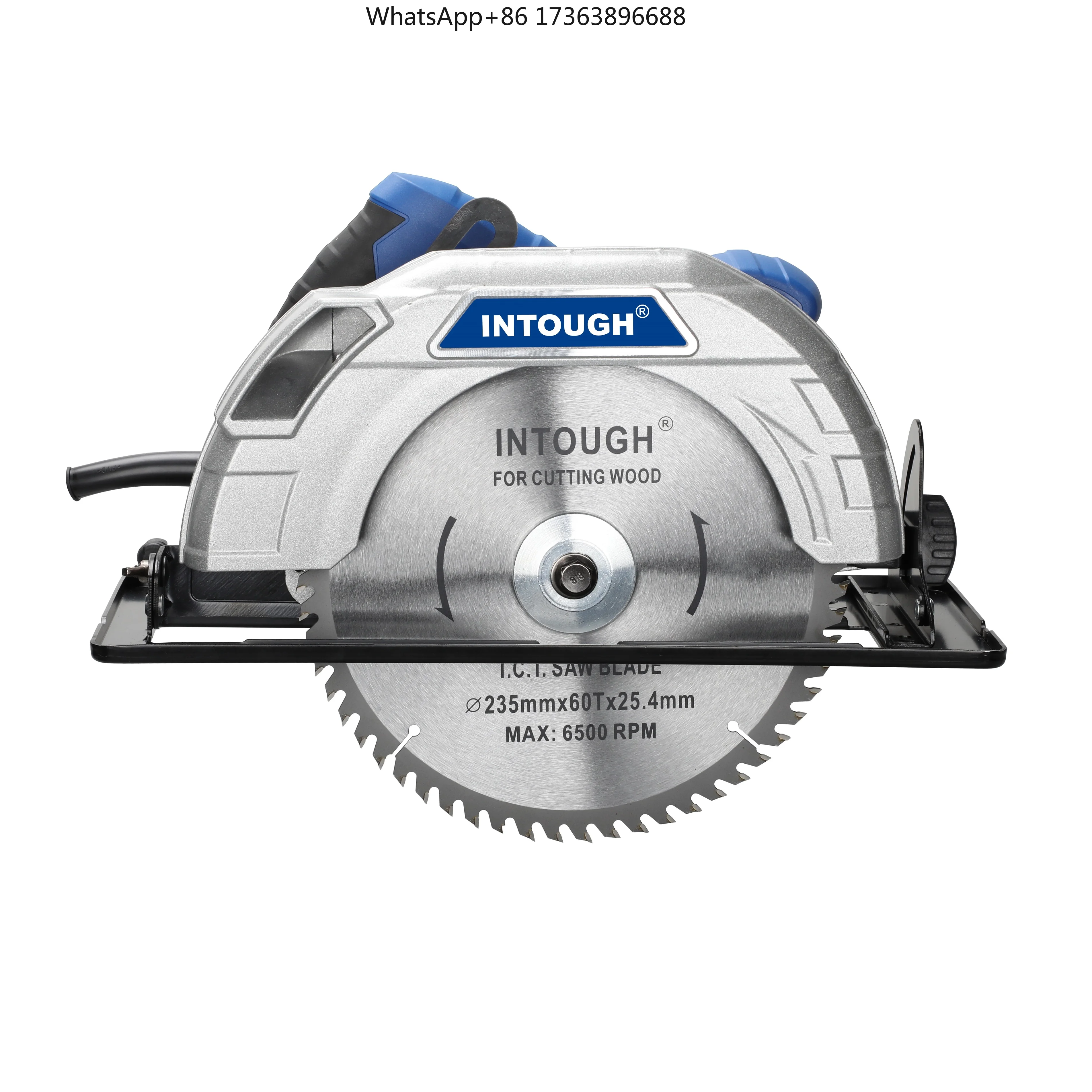 

Электрическая циркулярная пила INTOUCH 2400W 235мм (9 дюймов) для тяжелых работ по дереву, профессиональная, хит продаж