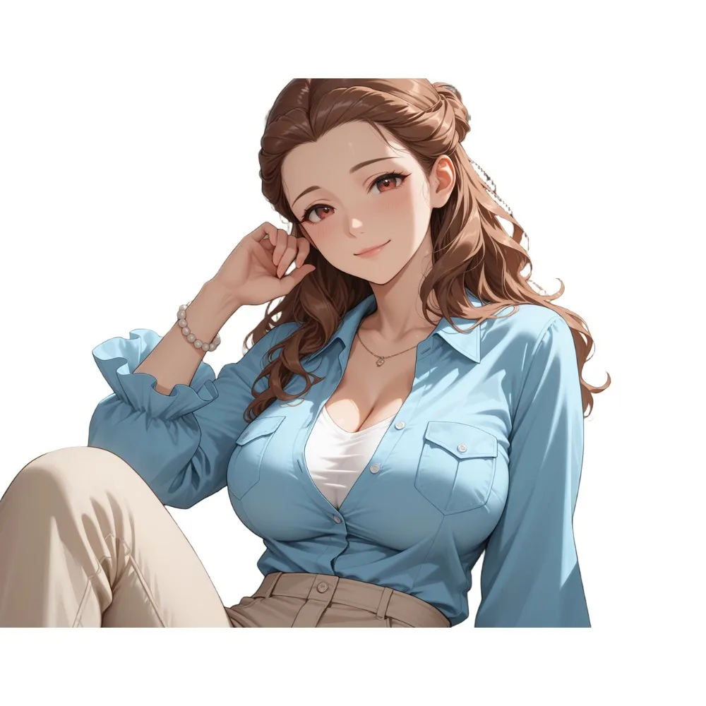 Ishihara Color Test Yumi Anime Vinyl Sticker Set 4pcs 3