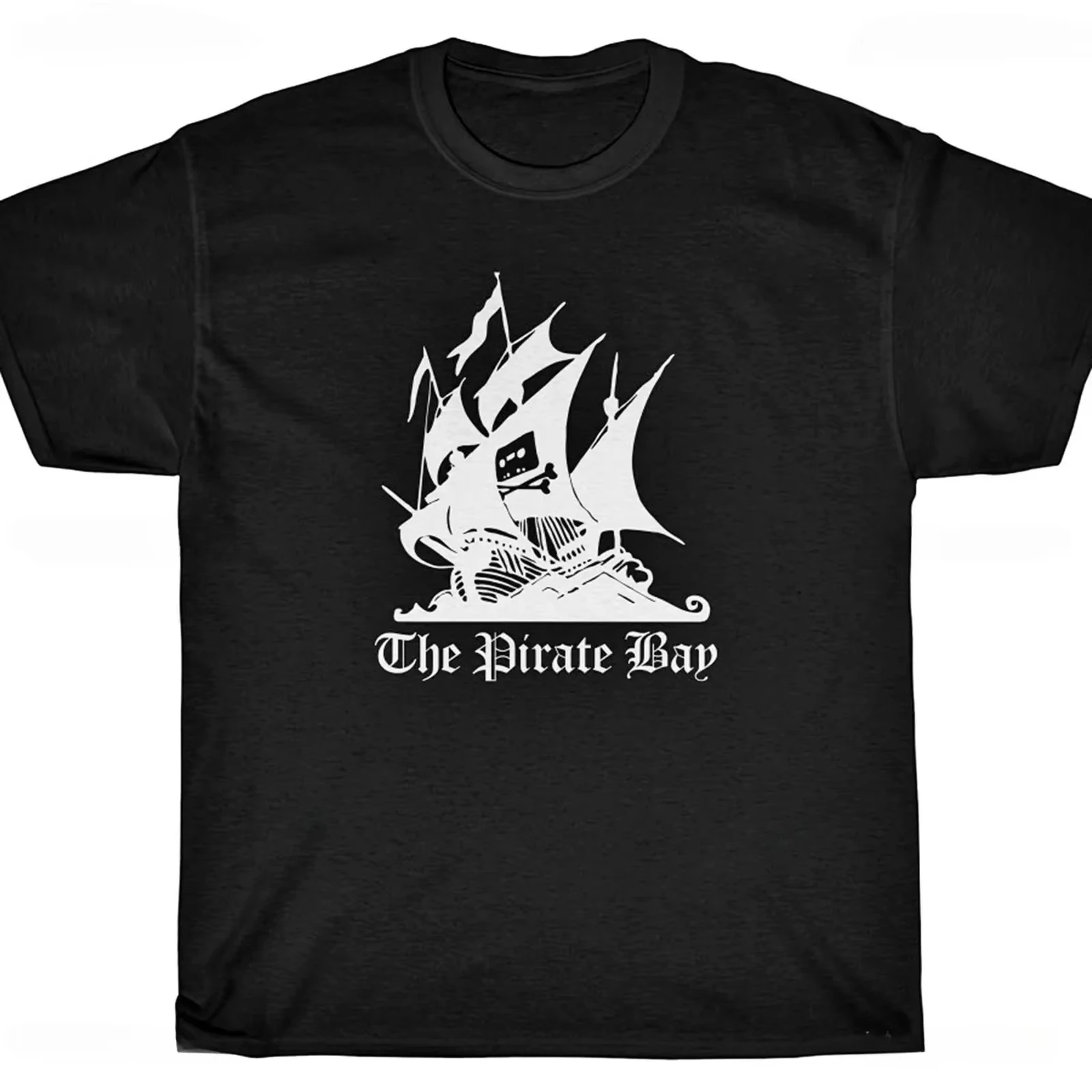 THE PIRATE BAY Ship Rargb Piracy Printed T-Shirt The Pattern of A Drifting Pirate Ship Men's Clothing Women 2026 Summer T Shirt