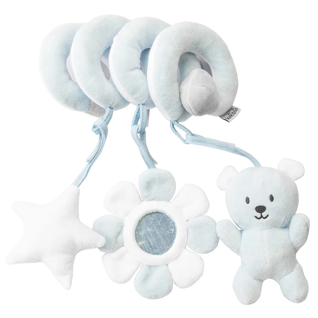 Ins stile scandinavo semplice cartone animato animale peluche letto intorno a giocattoli appesi passeggino per bambini appeso bambino sonno giocattoli rilassanti