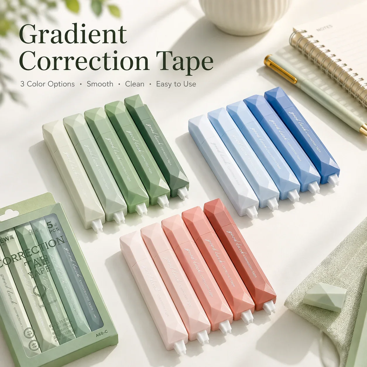 High Appearance Gradient Correction Tape Large Core Smooth No Break Student Daily Stationery Correction Tape