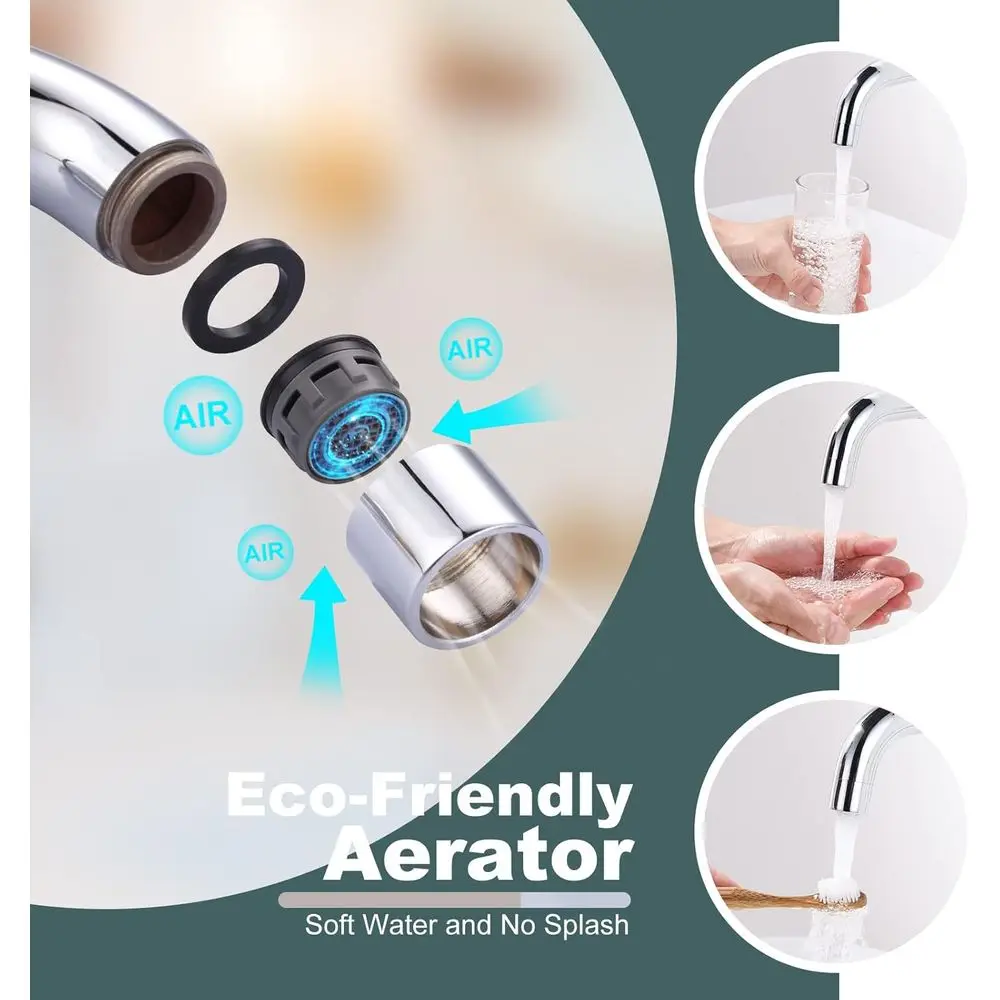 Chrome 2-Handle Wall-Mounted Bathroom Faucet with Rough-In Valve Included