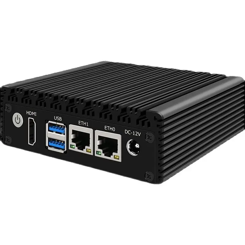 P1 Mini PC 6W małej mocy Intel N3050/N3160 czterordzeniowy Quad wątek X86 miękki Router 2*1000M Port Lan HD-MI wyjście metalowa obudowa PK G31