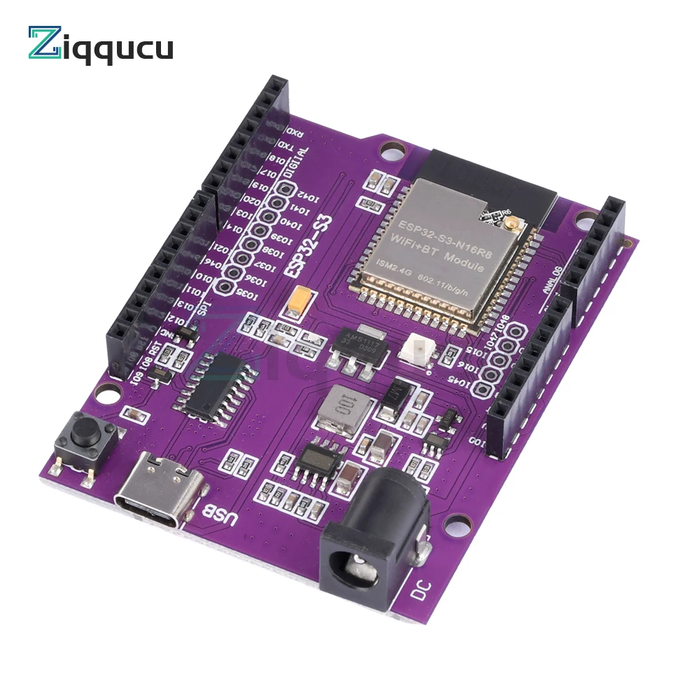 Esp32-S3 Uno Development Board On-Board Wroom-1-N8R2 N16R8 Module Compatible with Devkitc-1 Type-c Usb Interface